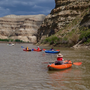 canoeing in river